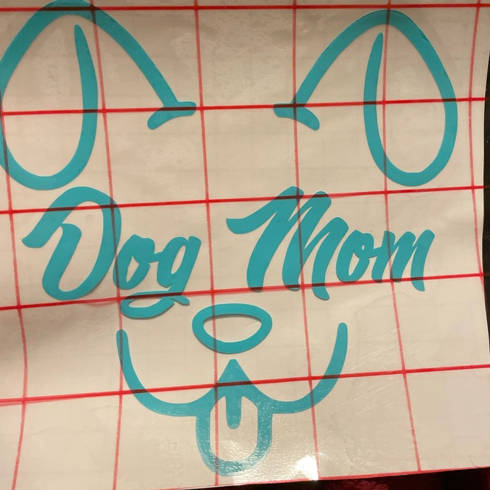 Dog mom decal